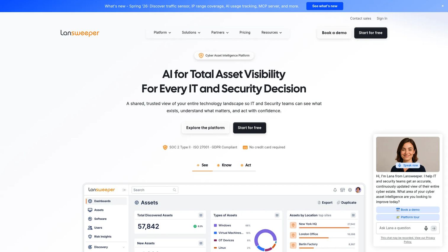 Lansweeper cyber asset intelligence and discovery platform
