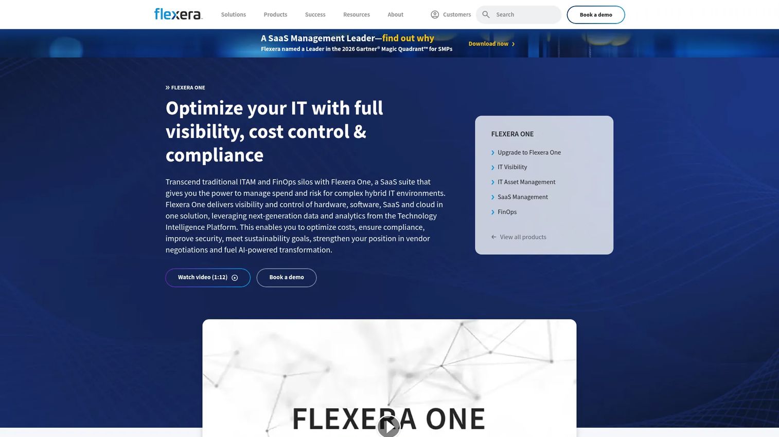 Flexera One platform