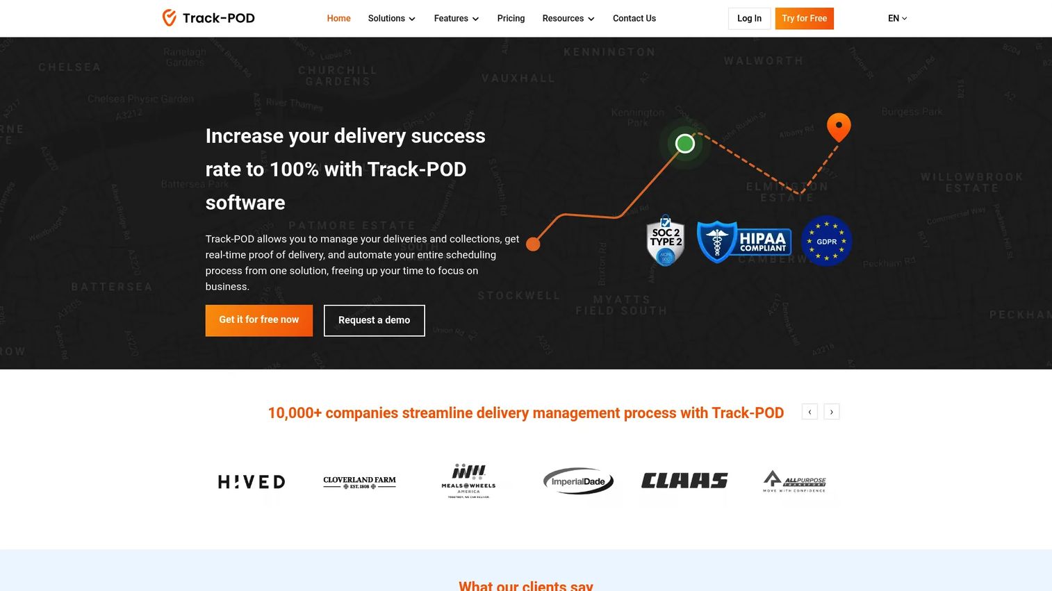 Track-POD delivery management software