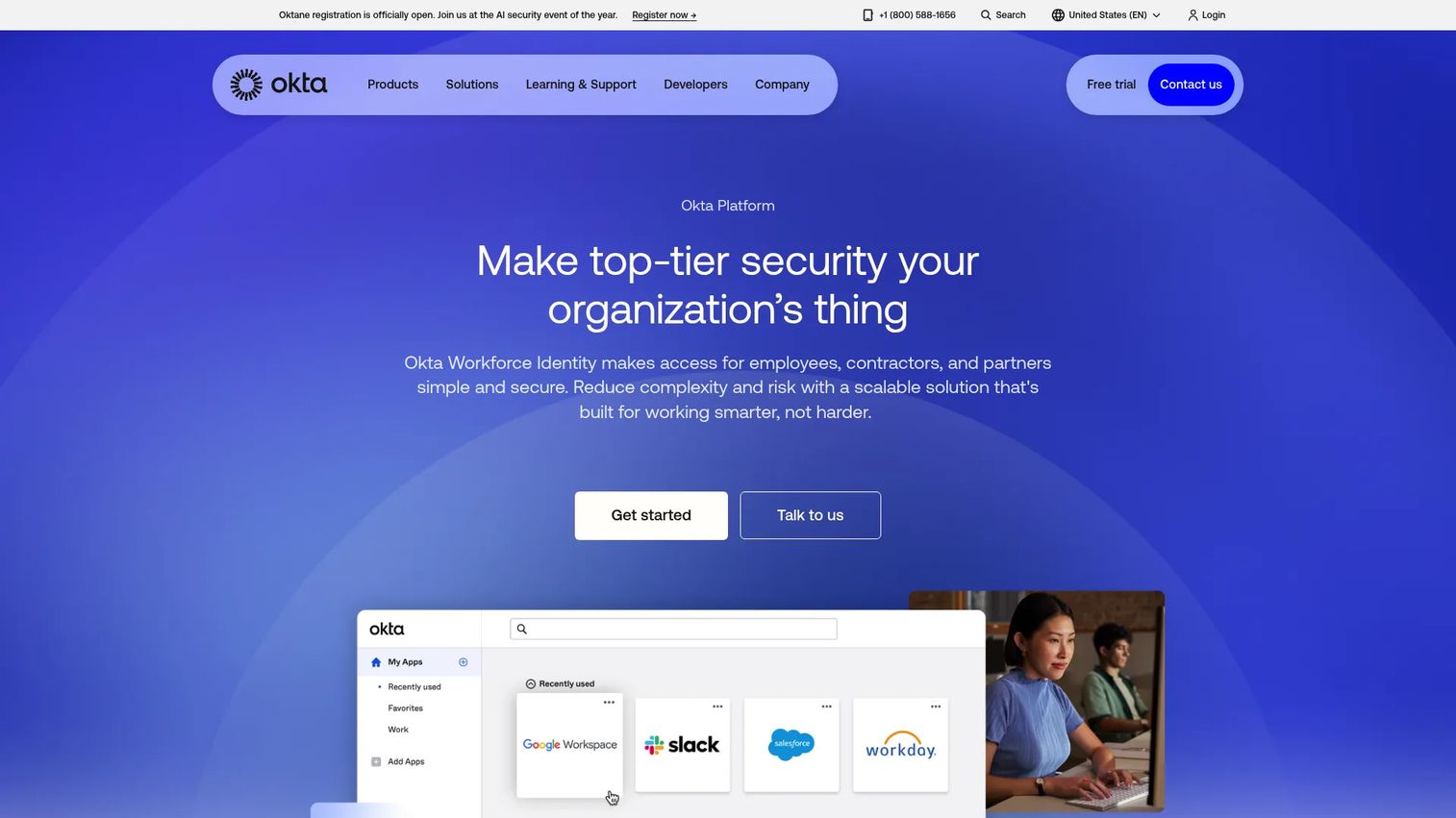 Okta Workforce Identity platform