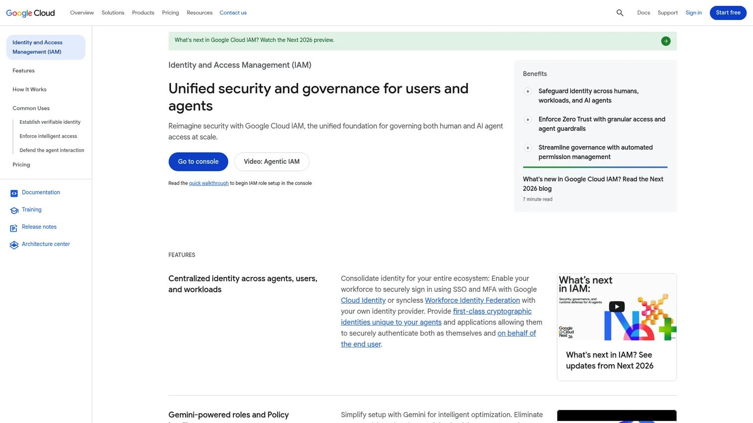 Google Cloud IAM access control