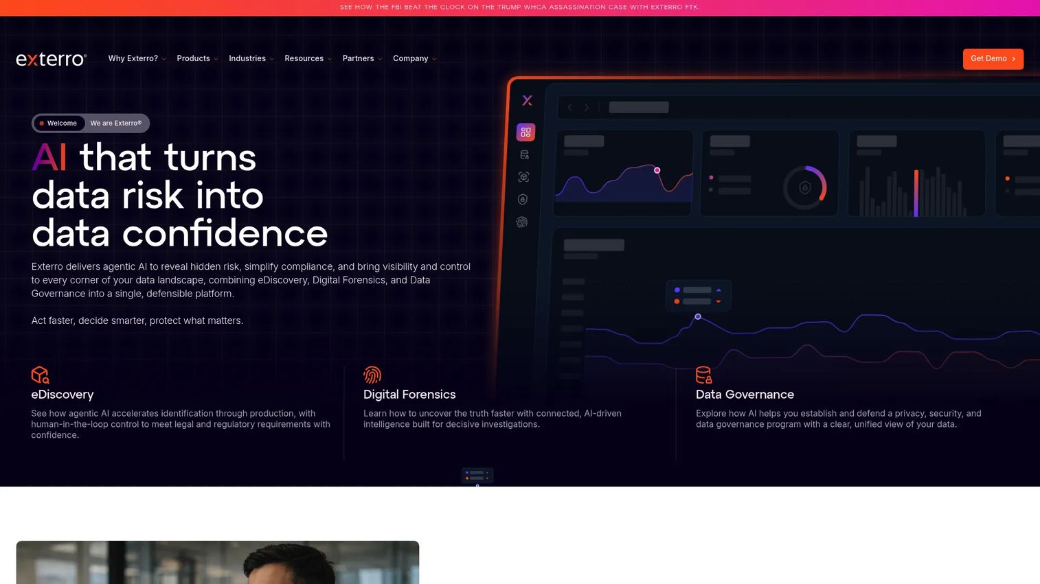 Exterro FTK forensic toolkit homepage