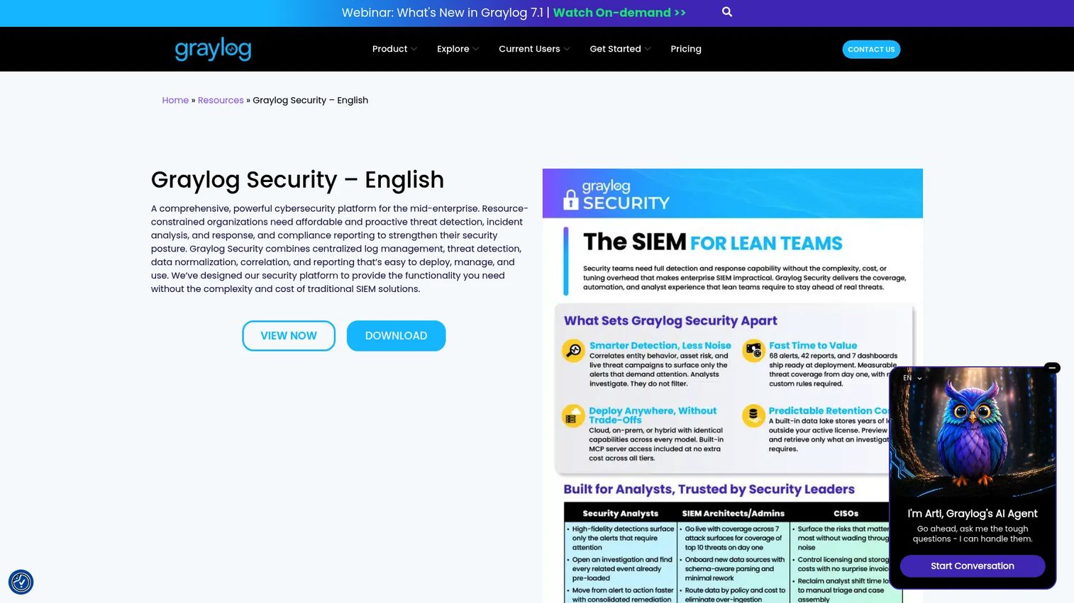 Graylog Security SIEM platform