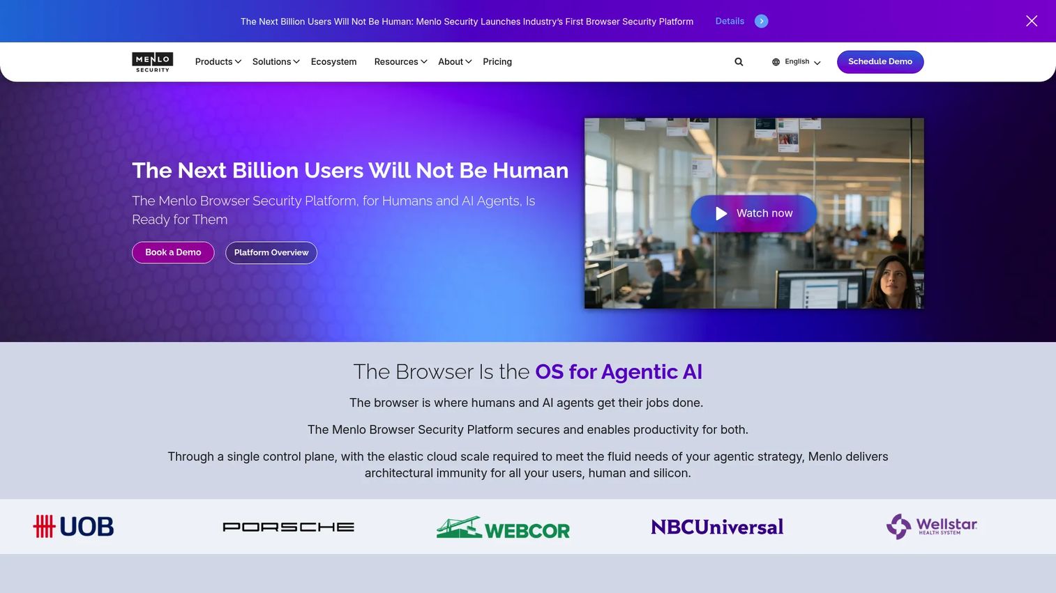Menlo Security browser isolation platform