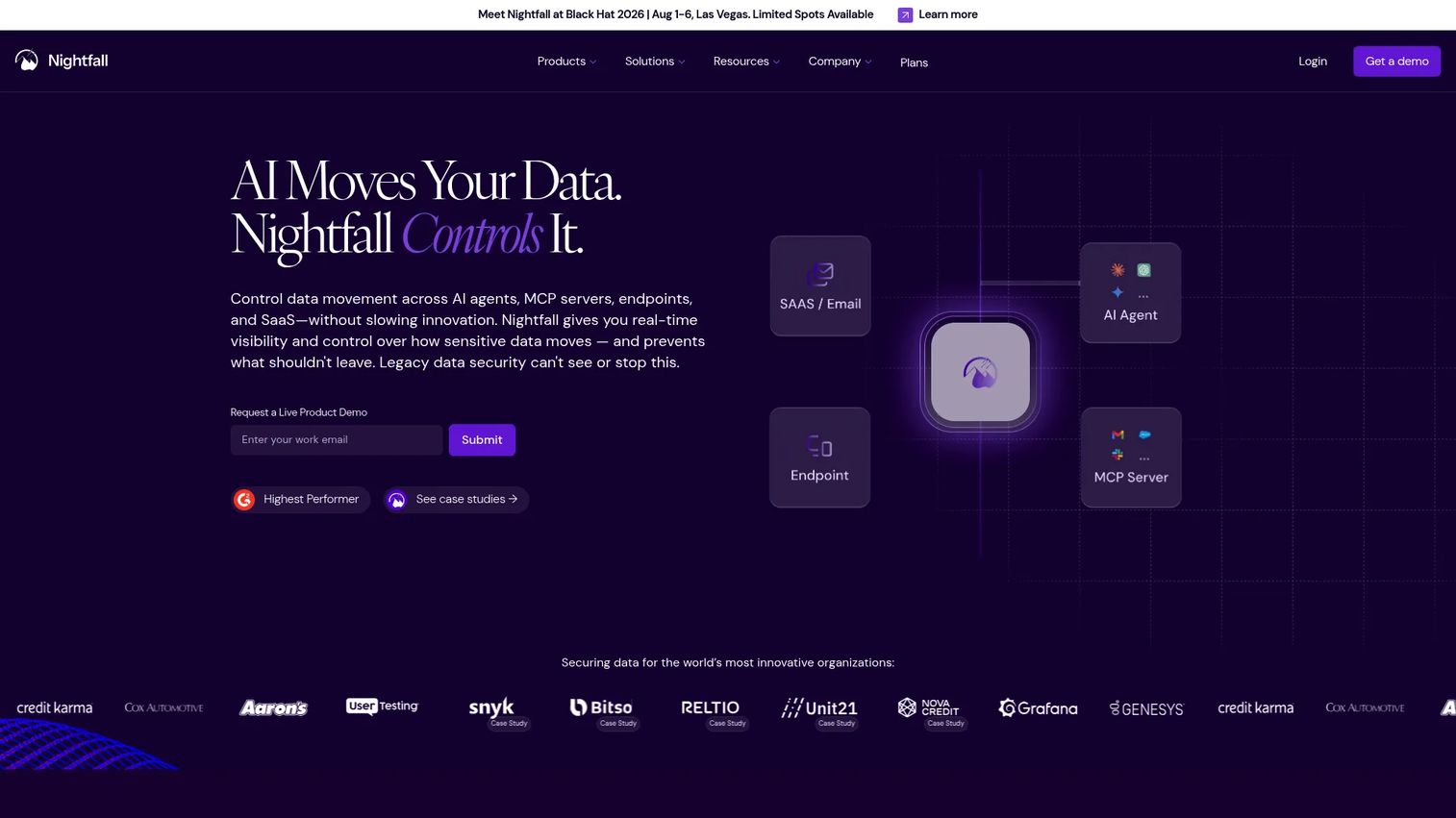 Nightfall data loss prevention product page