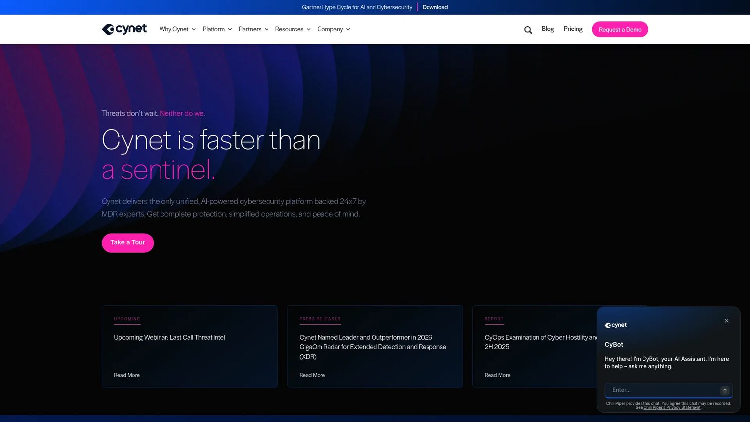Cynet interface