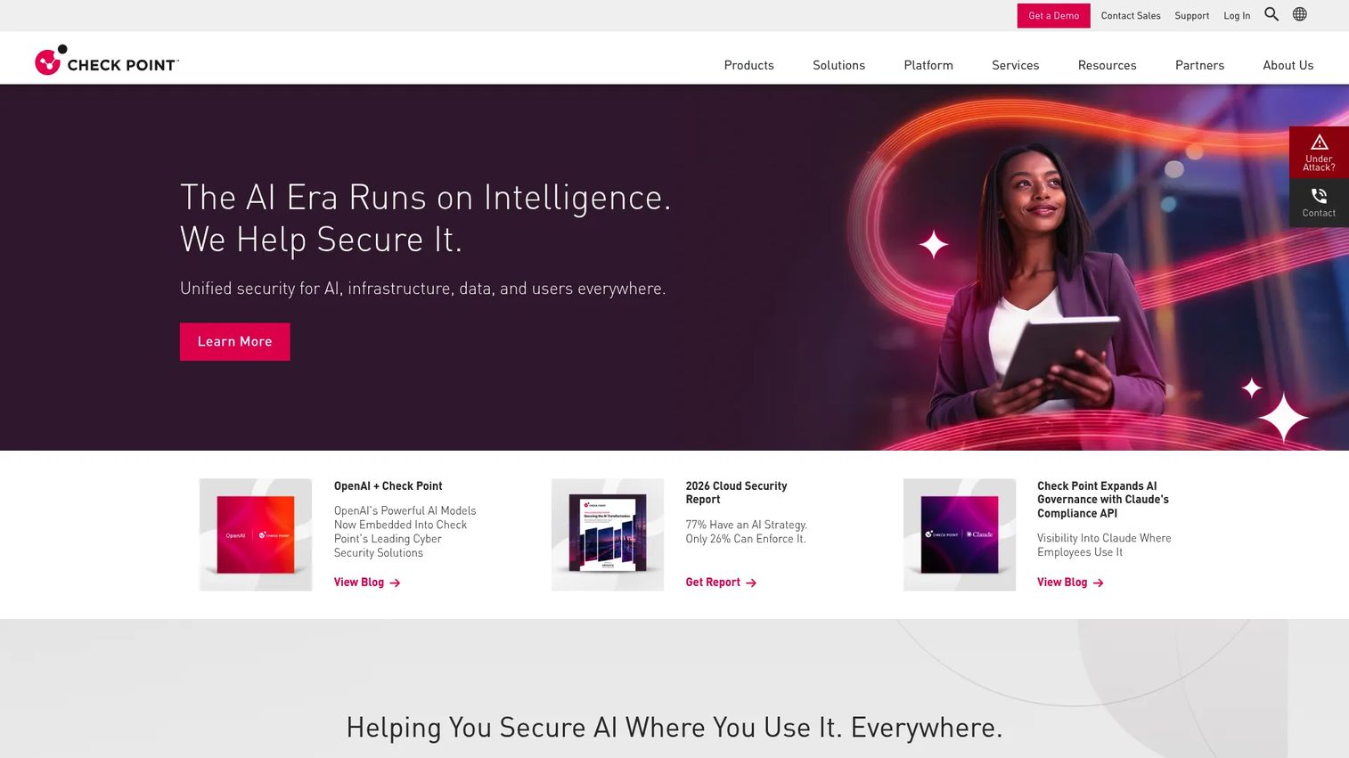 Check Point Harmony Endpoint interface
