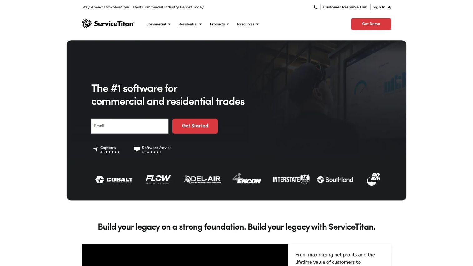 ServiceTitan reporting and operations dashboard
