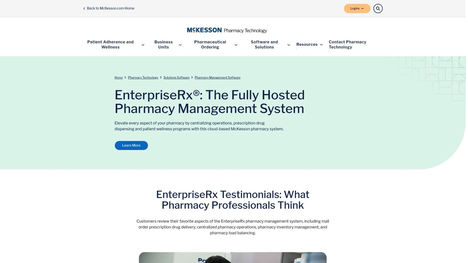 EnterpriseRx pharmacy management system interface