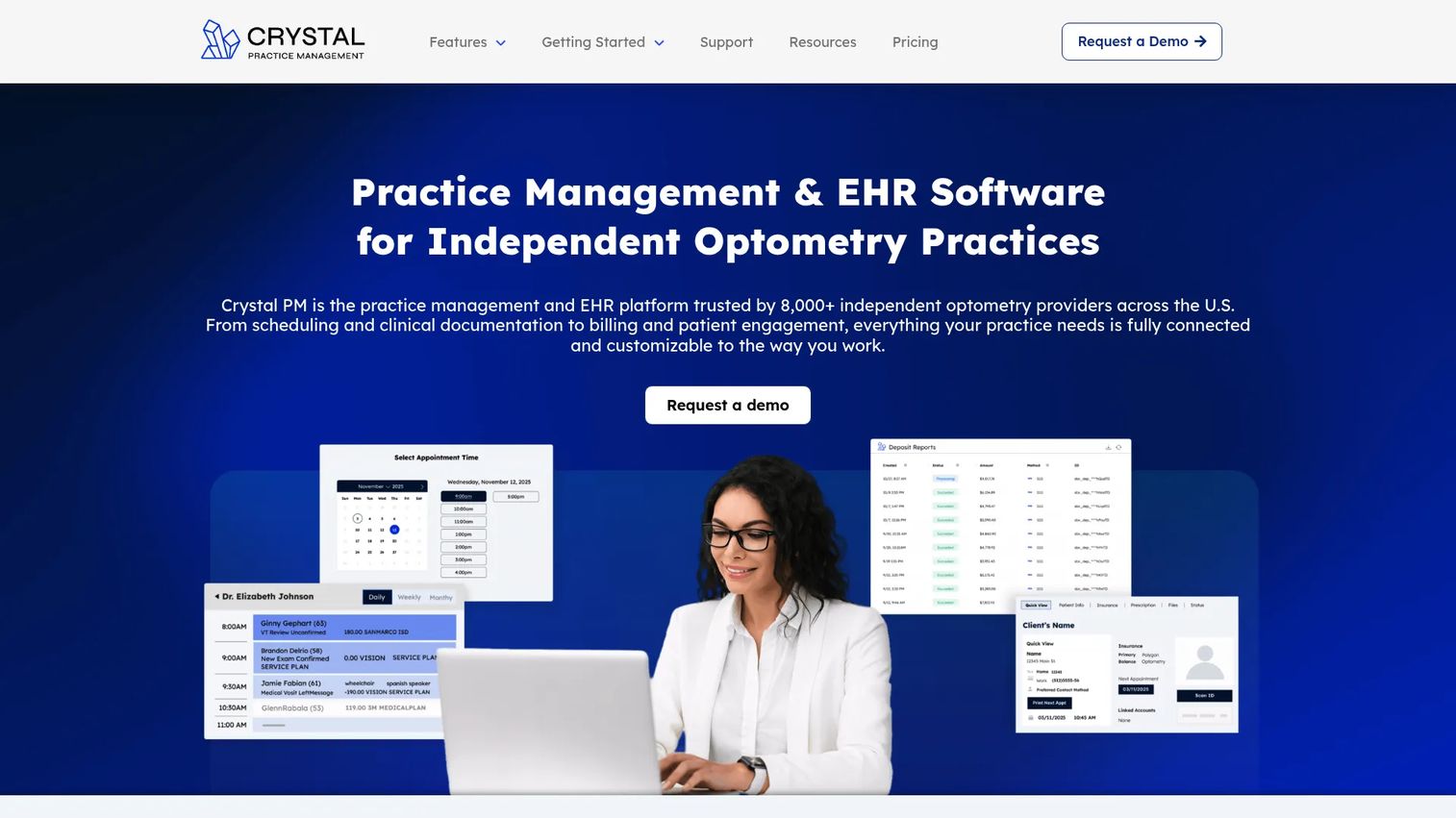 Crystal PM practice management and EHR software for independent practices