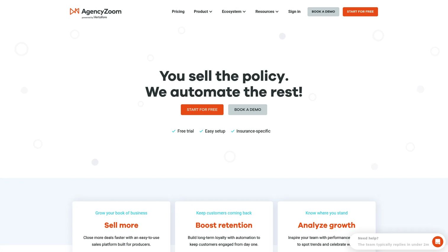 AgencyZoom insurance sales and CRM platform