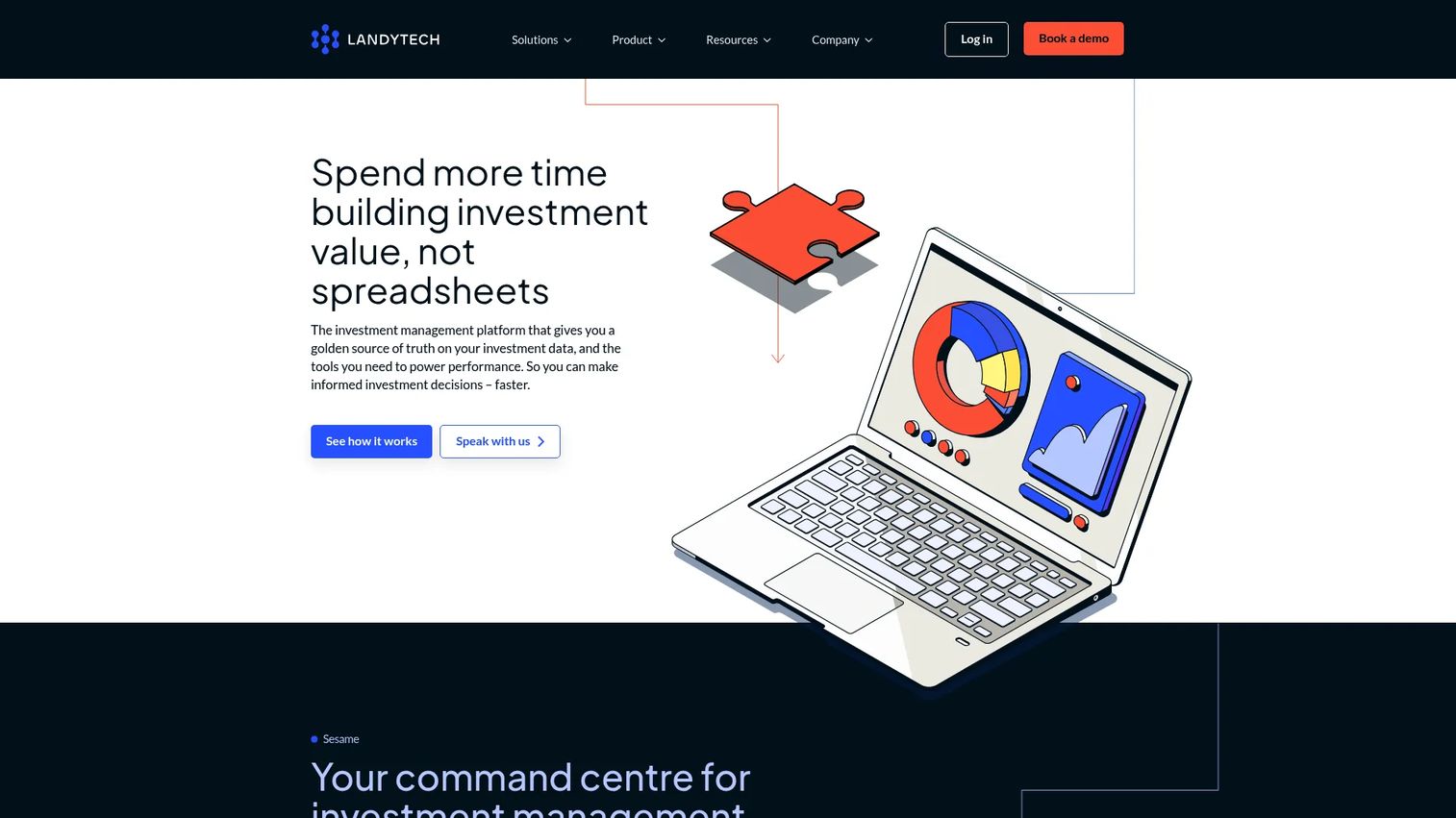 Landytech Sesame One investment reporting platform