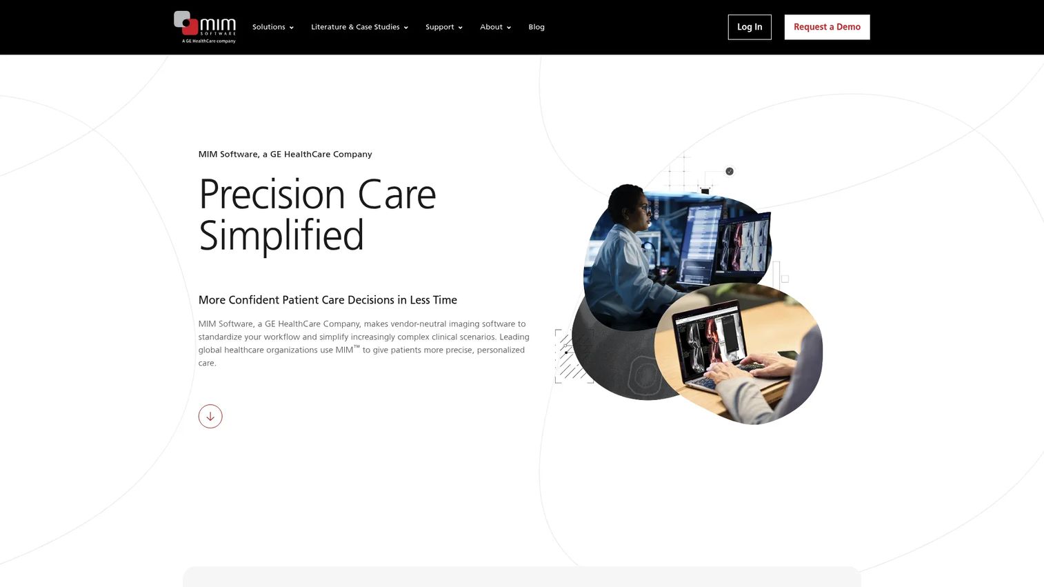 MIM Software enterprise imaging homepage