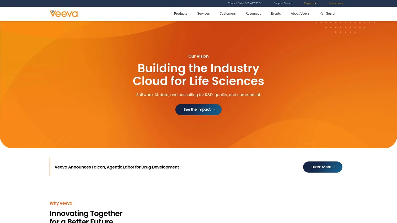 Veeva Vault Clinical platform page