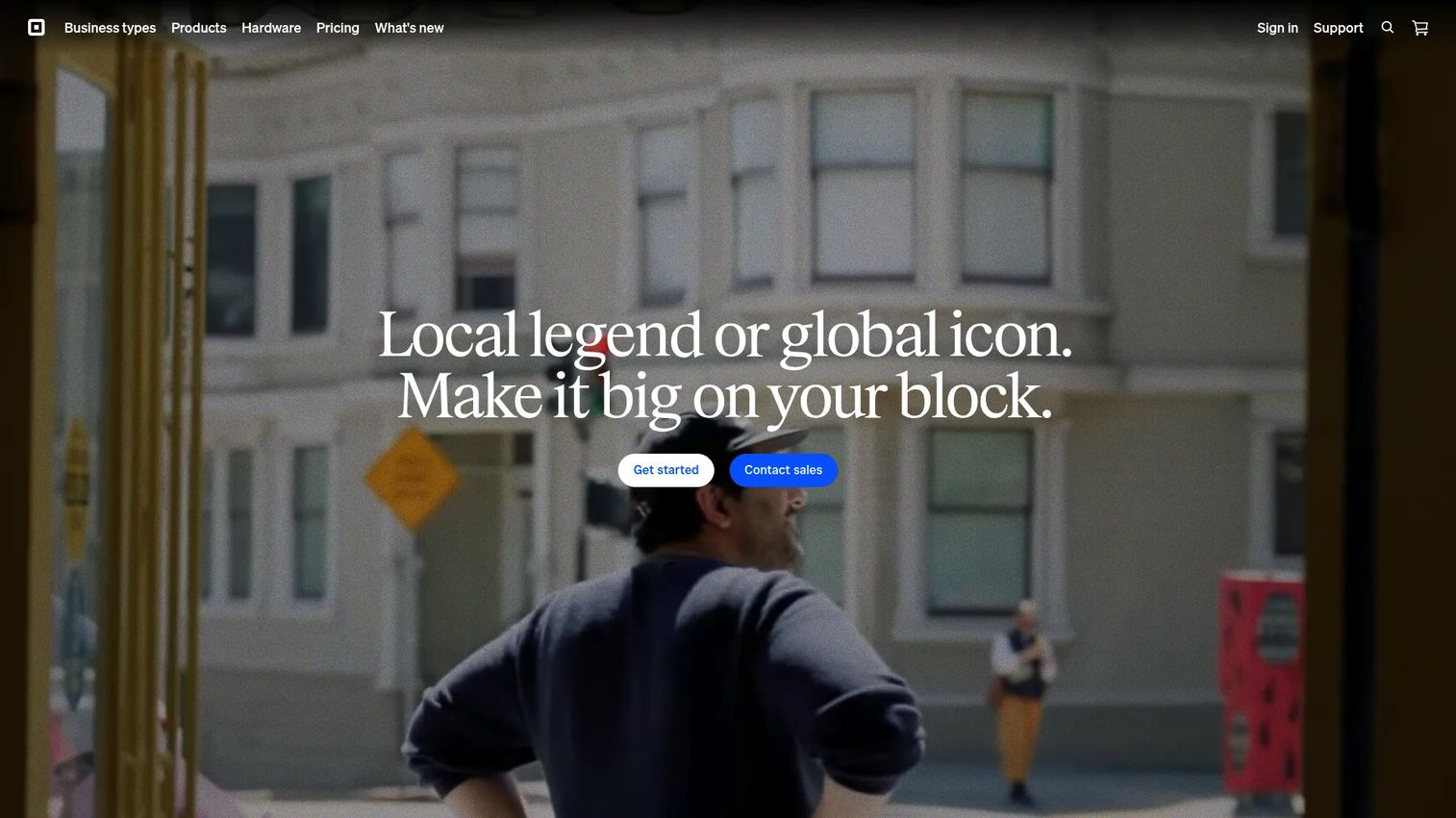 Square booking and point of sale interface
