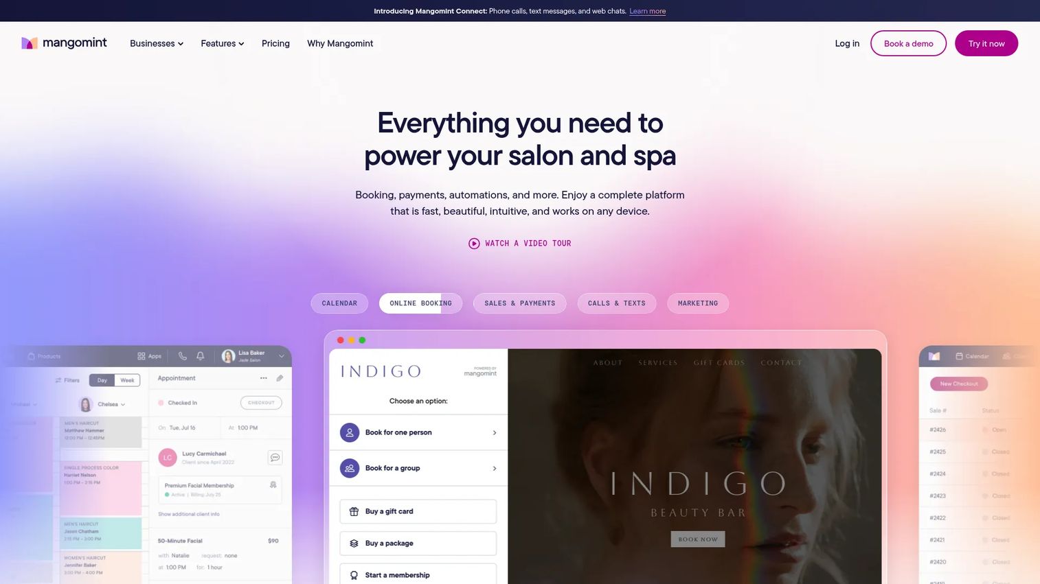 Mangomint spa appointment software