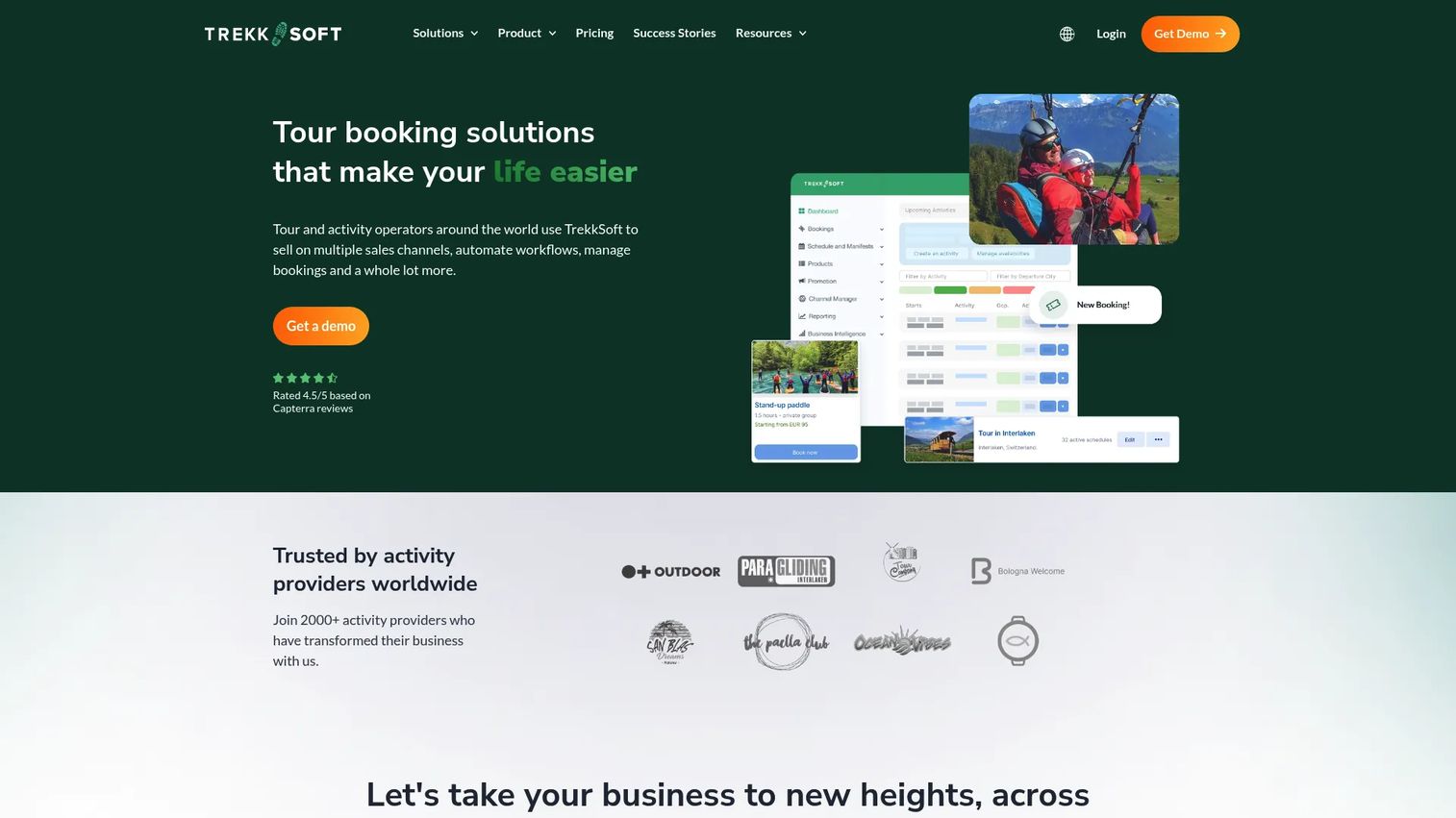 TrekkSoft tour and activity booking platform