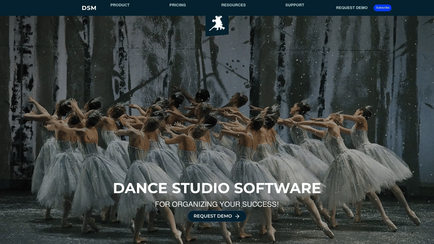 Dance Studio Manager software homepage