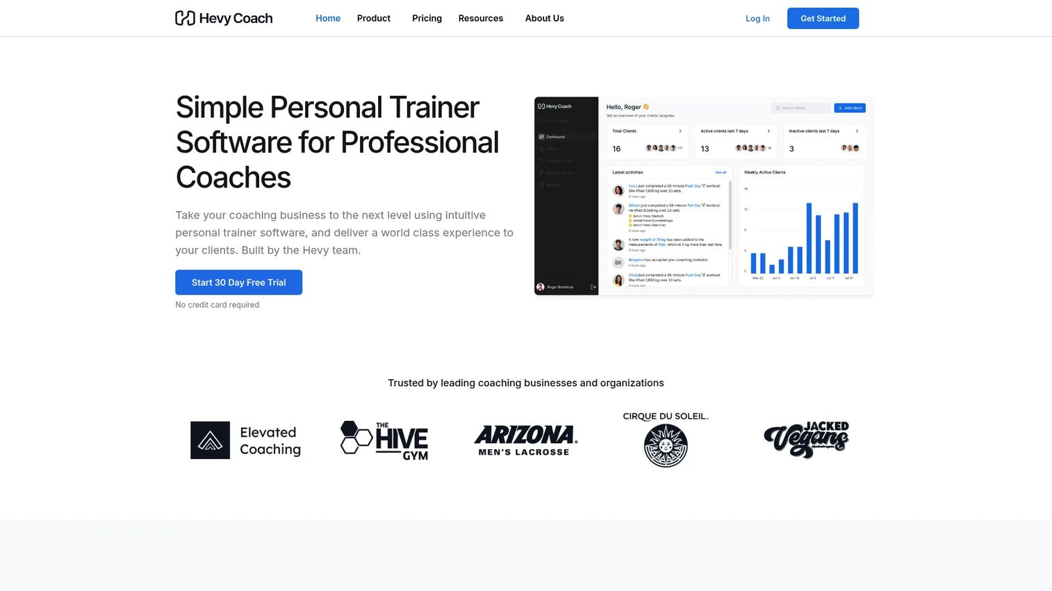 Hevy Coach workout programming software