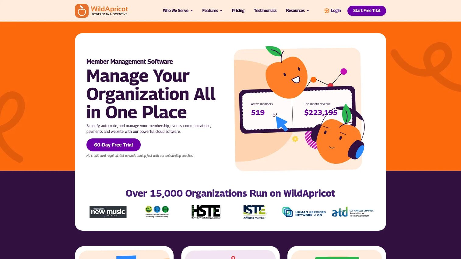 Wild Apricot membership management software