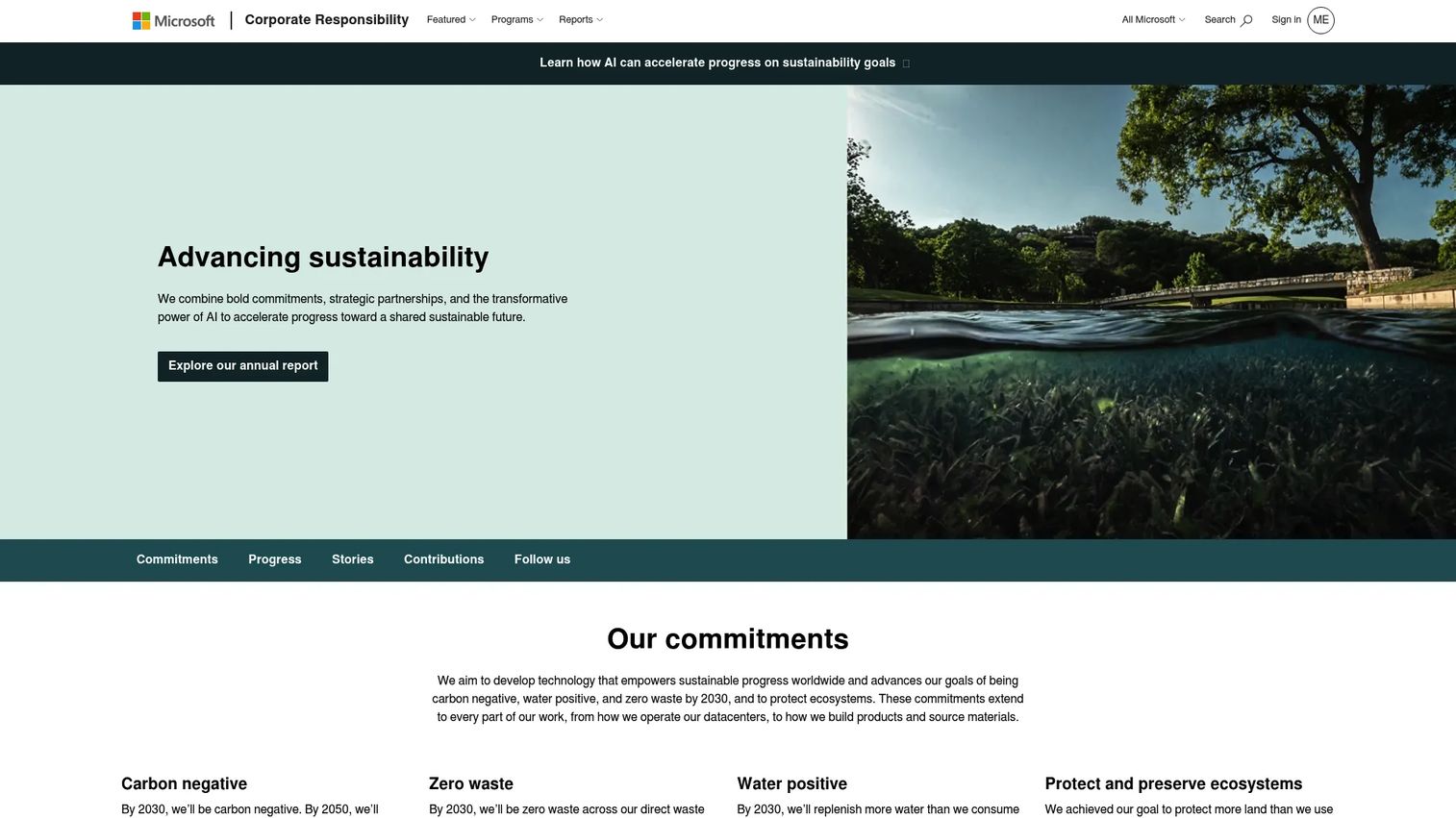 Microsoft Sustainability Manager environmental data tracking and reporting software homepage