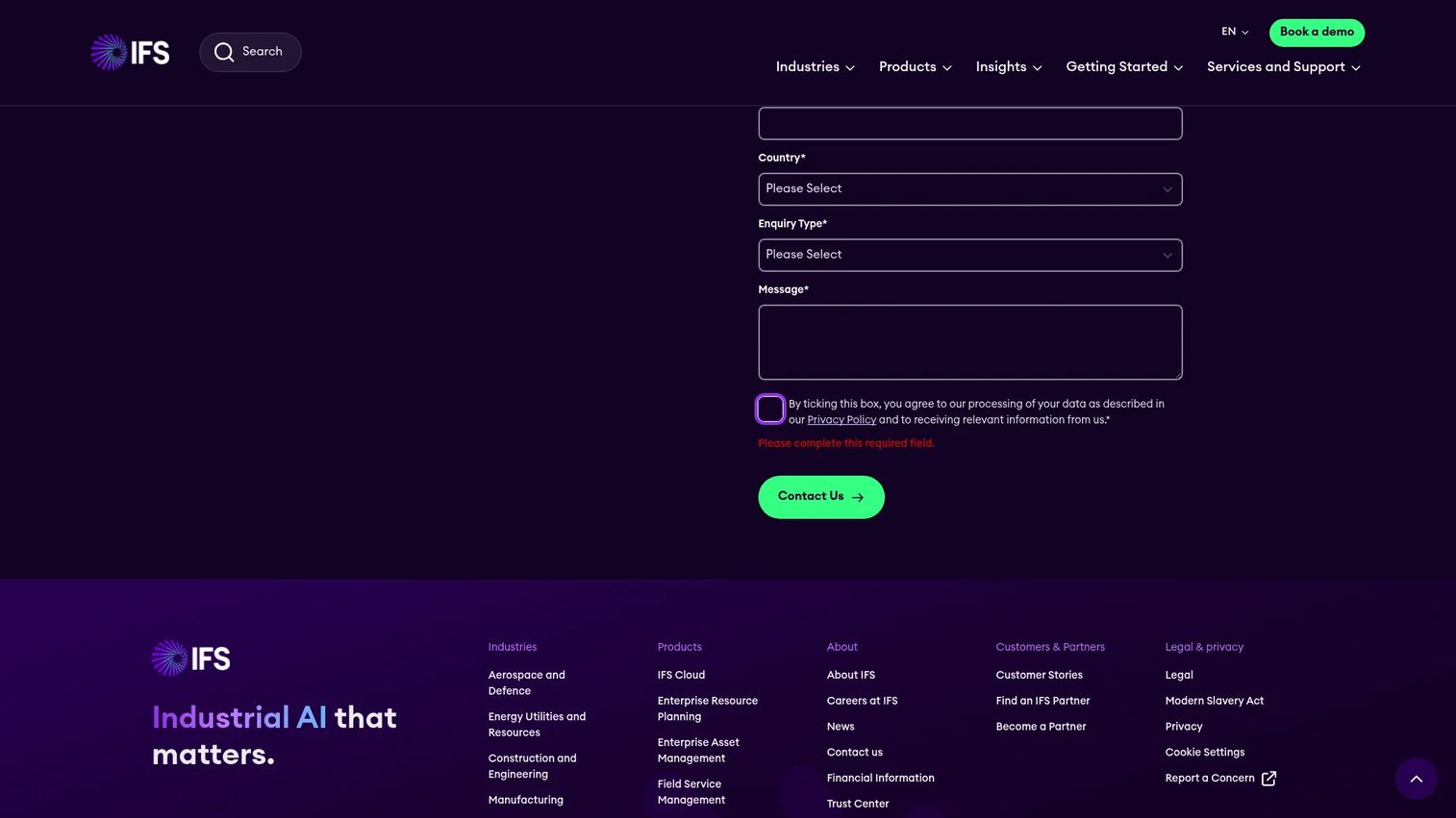 IFS homepage
