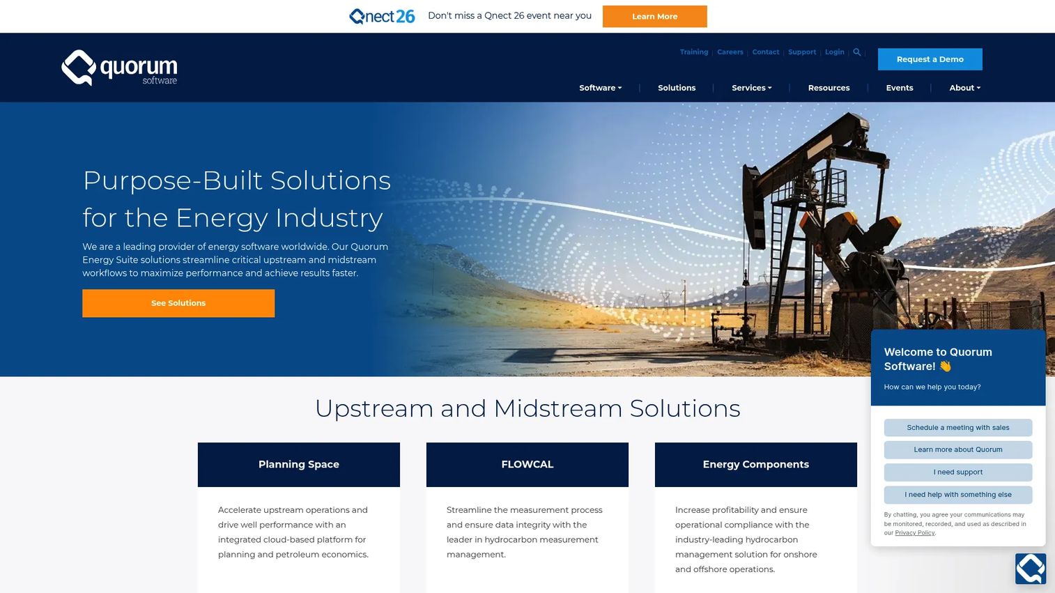 Quorum Software homepage