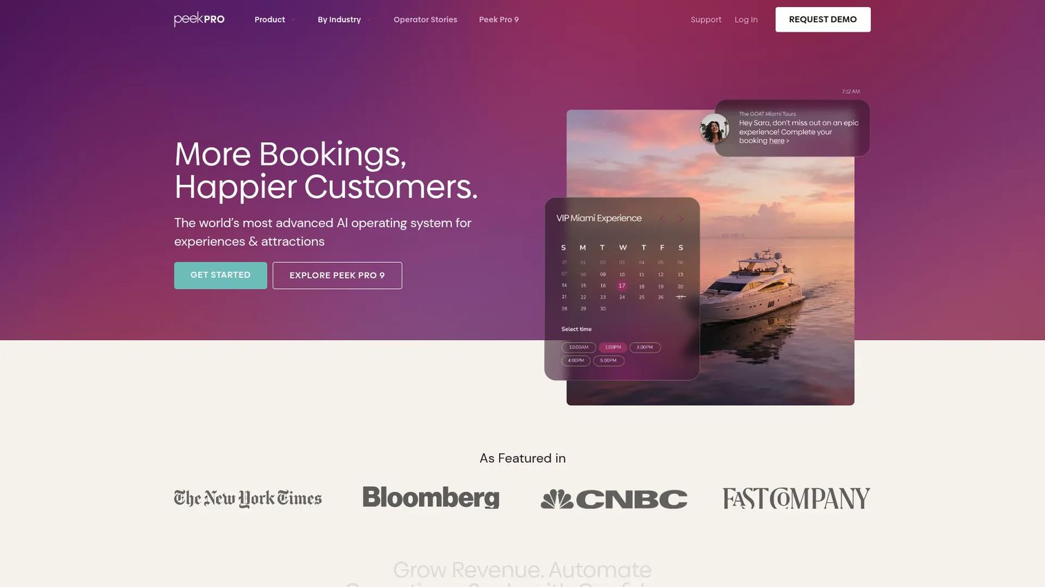 Peek Pro booking and operations software for tour operators