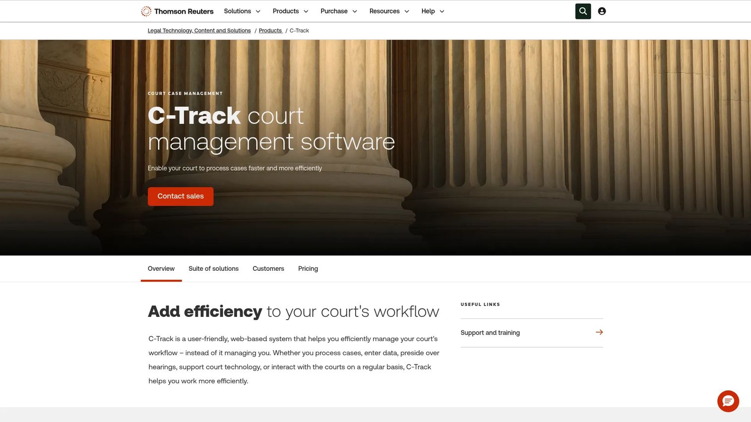 C-Track court case management from Thomson Reuters