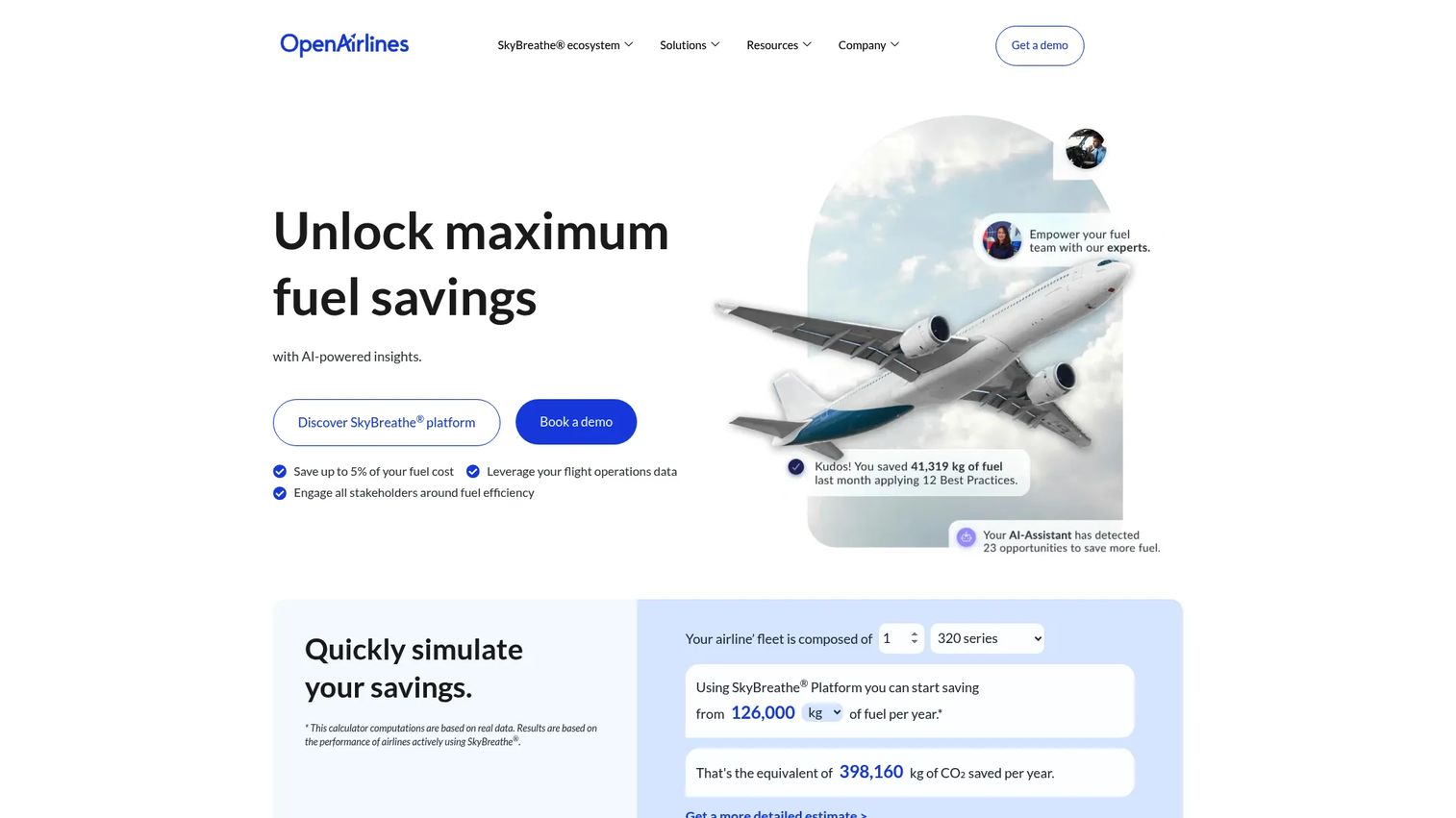 OpenAirlines SkyBreathe software
