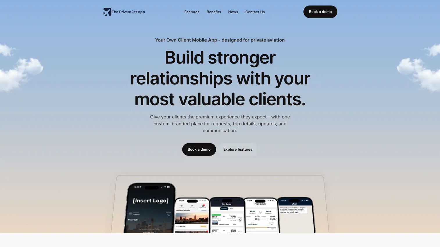 The Private Jet App aviation software