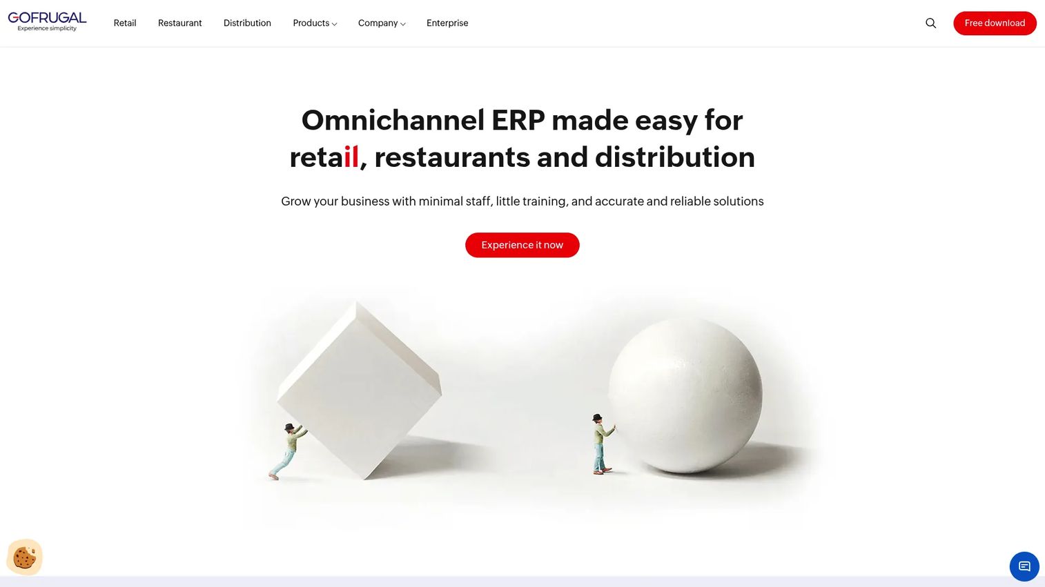 Gofrugal retail POS and ERP software homepage