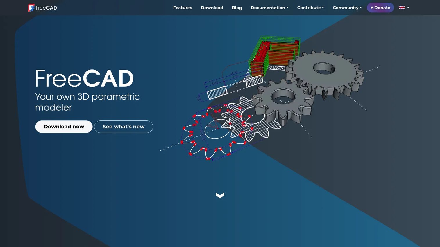 FreeCAD open-source parametric CAD software interface
