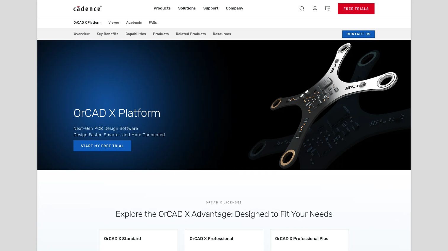 OrCAD PCB design and simulation suite