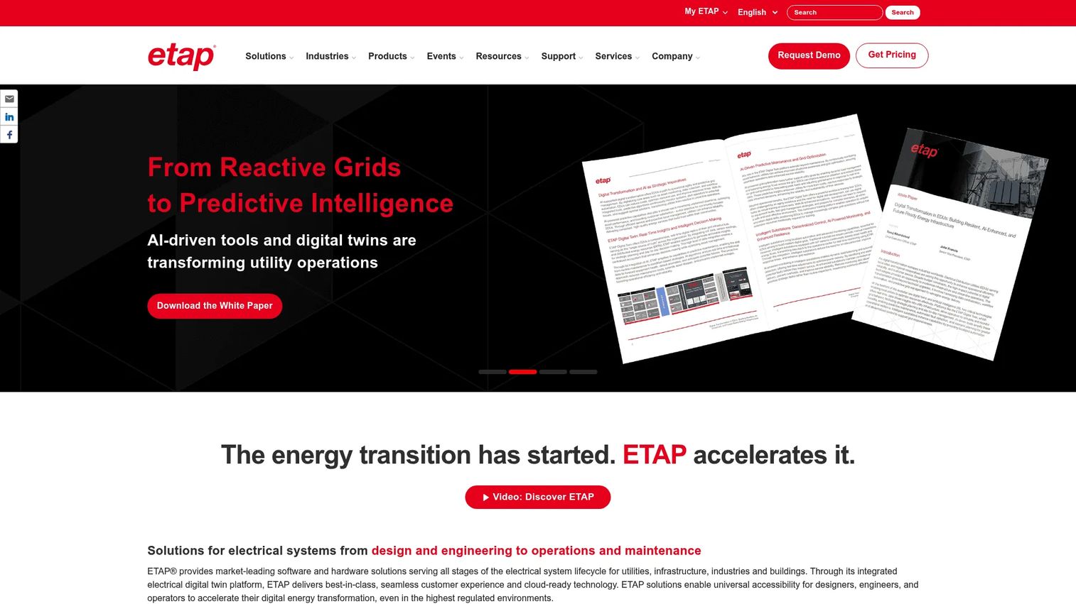 ETAP power systems analysis platform