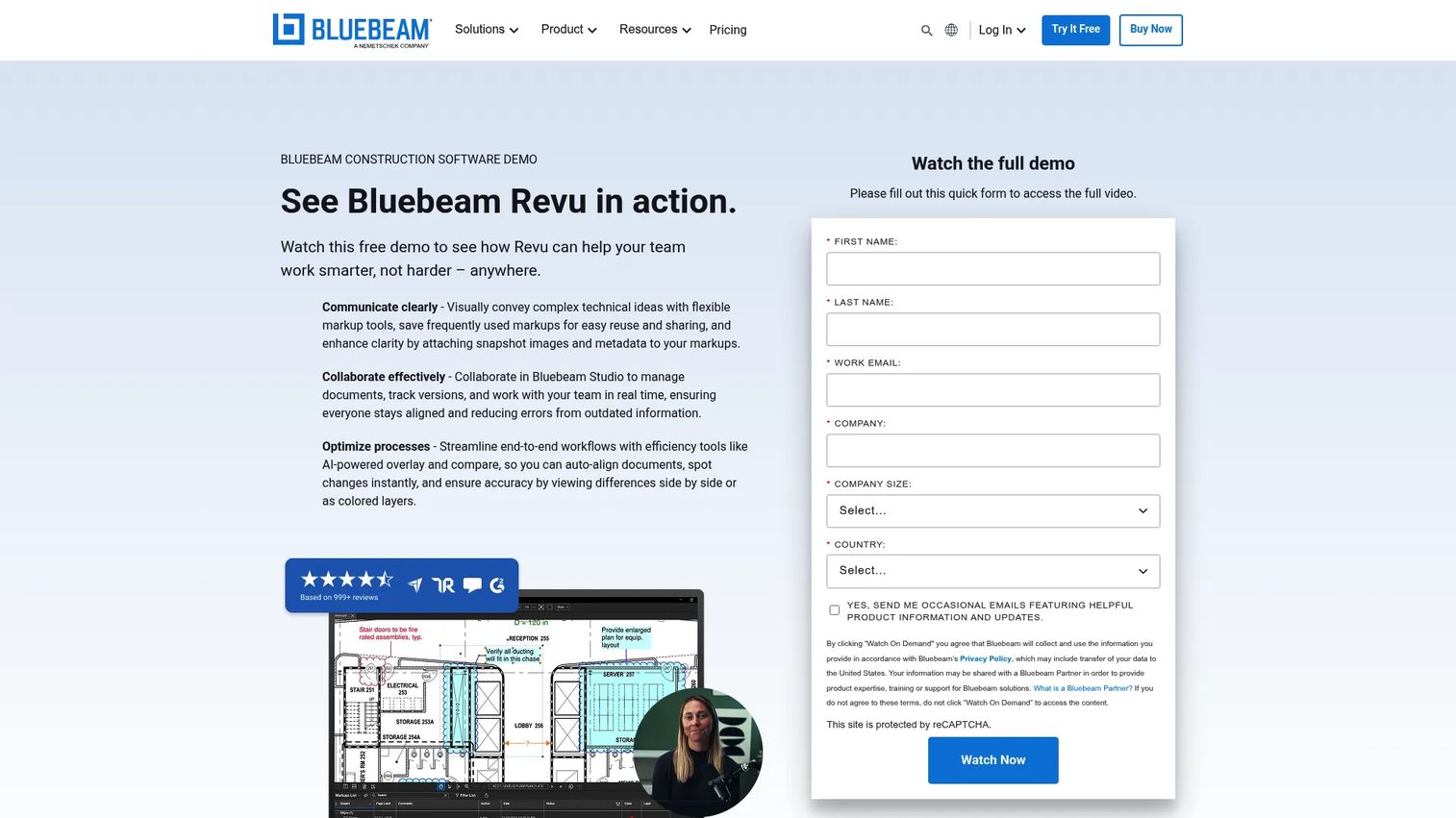 Bluebeam Revu markup interface