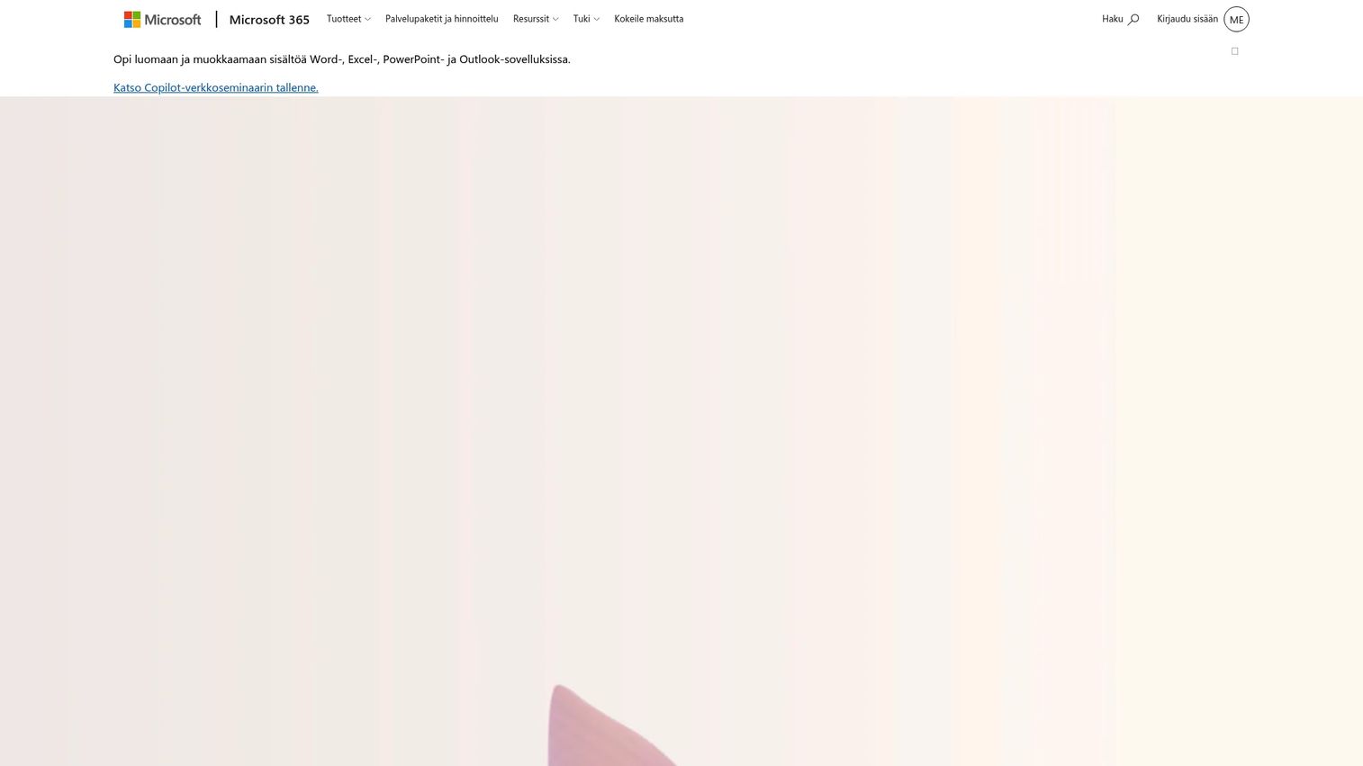 Microsoft 365 productivity suite interface