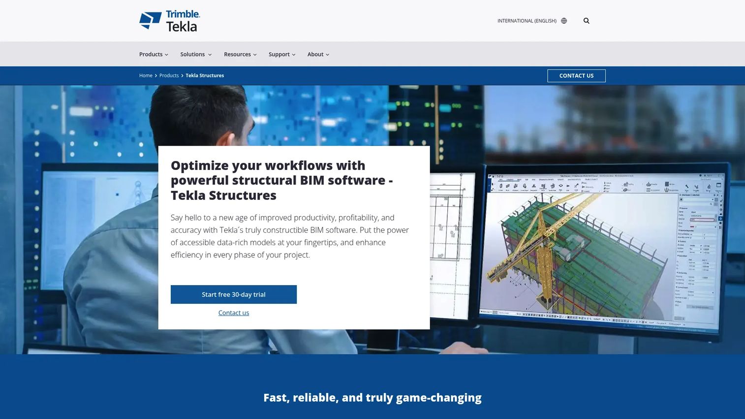 Tekla Structures product page