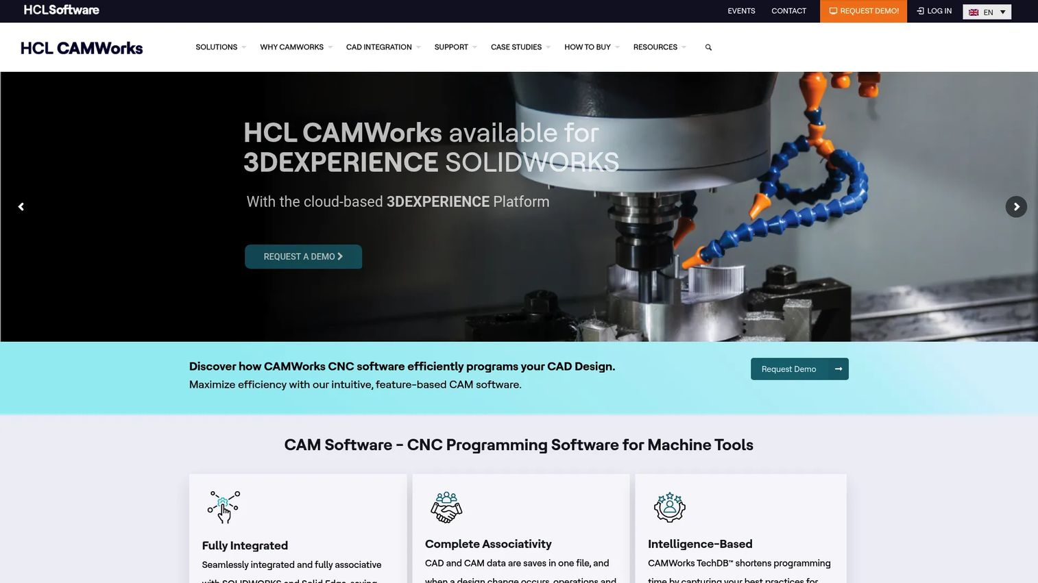 CAMWorks CAM software integrated inside SOLIDWORKS