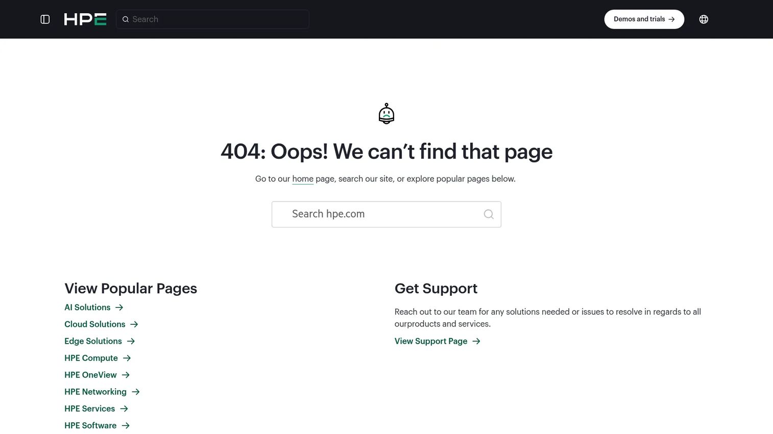 HPE Edgeline edge infrastructure homepage