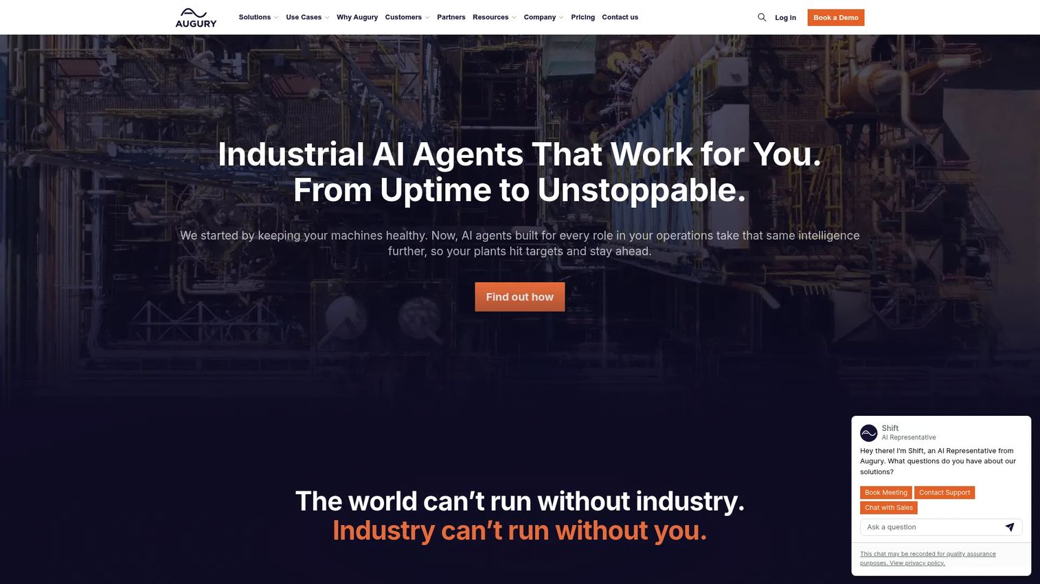 Augury machine health monitoring platform