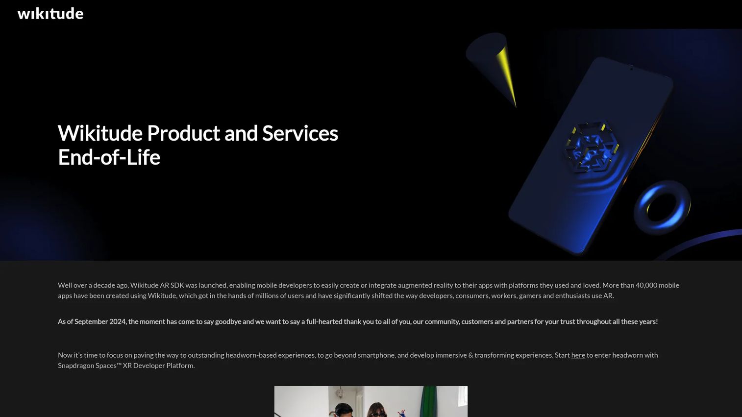 Wikitude AR SDK homepage