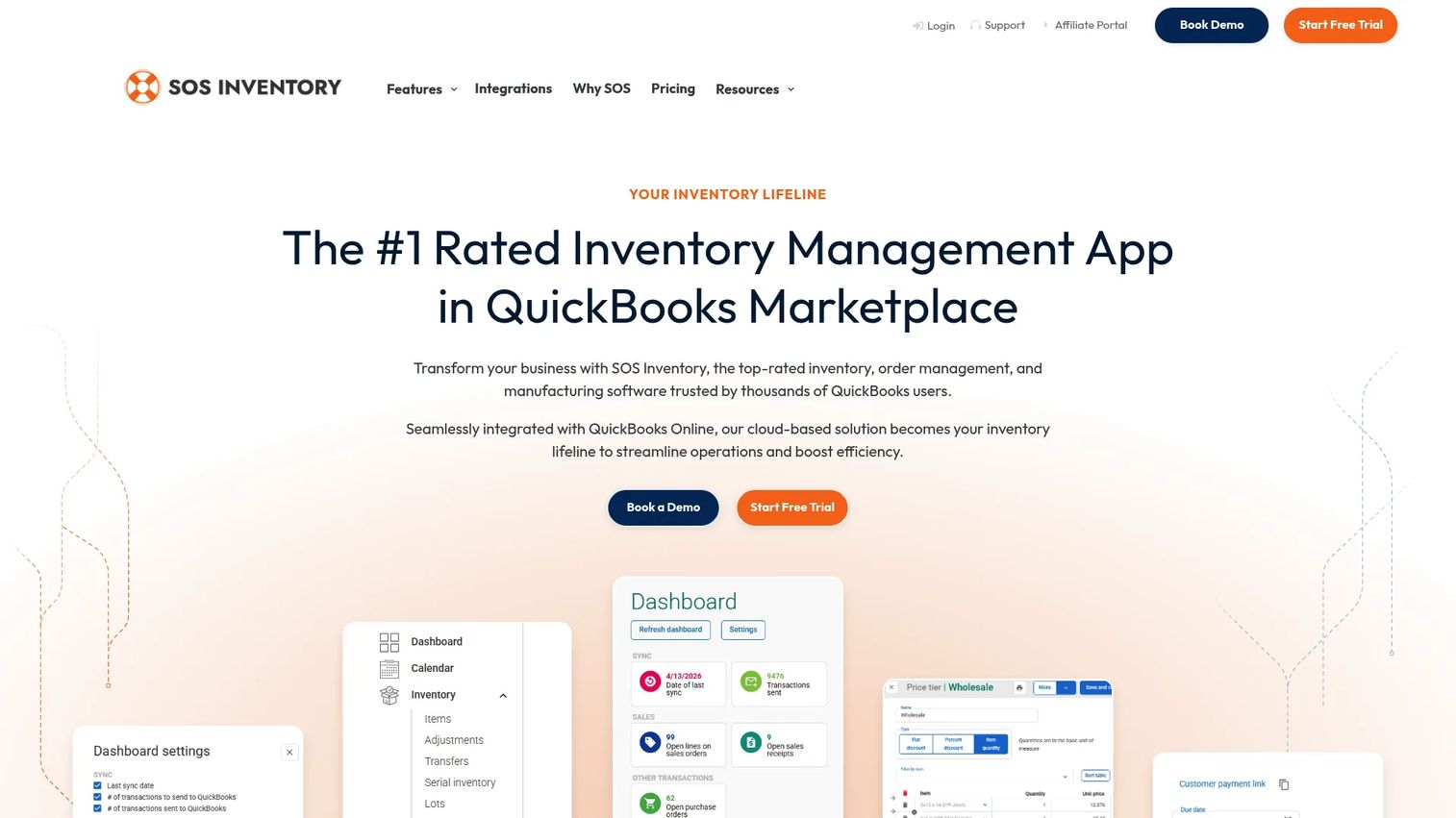 SOS Inventory management software for QuickBooks Online