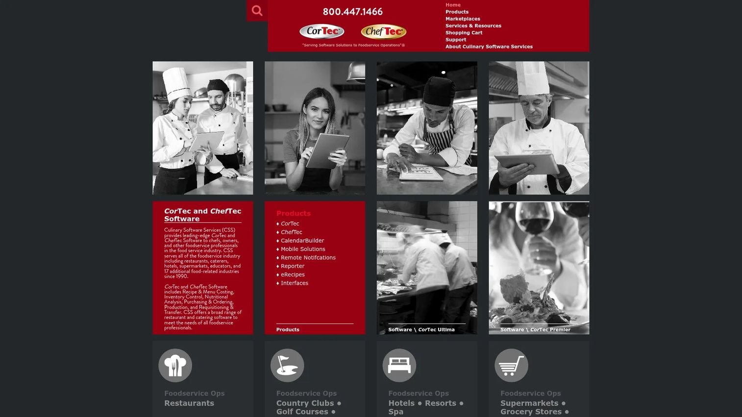 ChefTec foodservice management software interface
