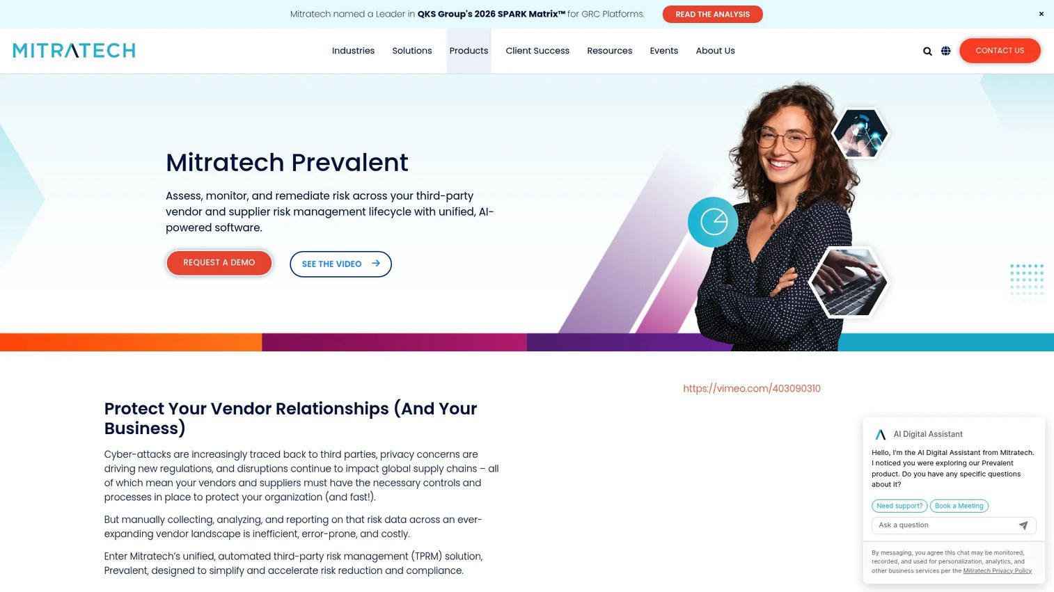 Prevalent third-party risk management platform