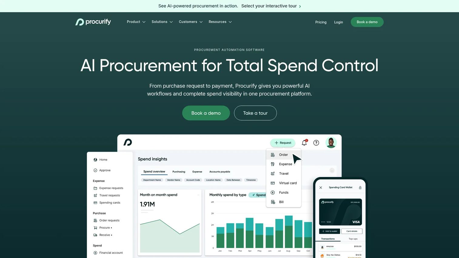 Procurify purchase requisition and spend management platform