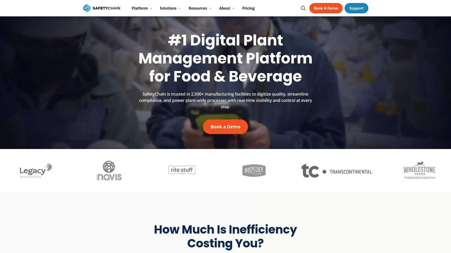 SafetyChain digital plant management software
