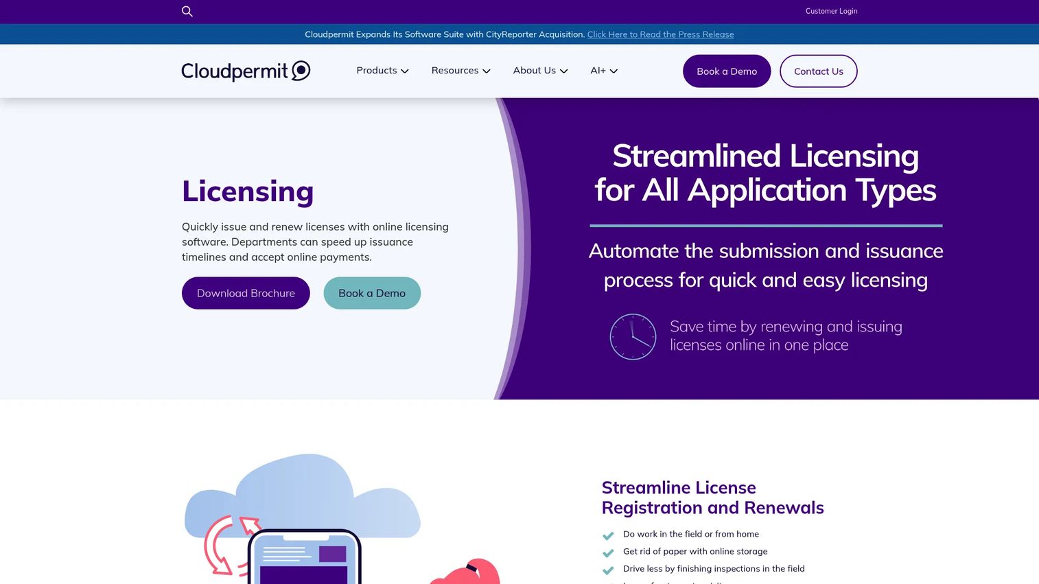 Cloudpermit community development software homepage