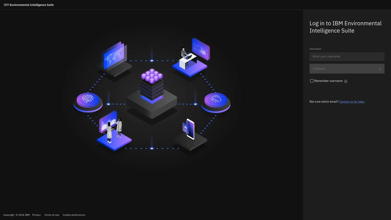 IBM Environmental Intelligence Suite homepage