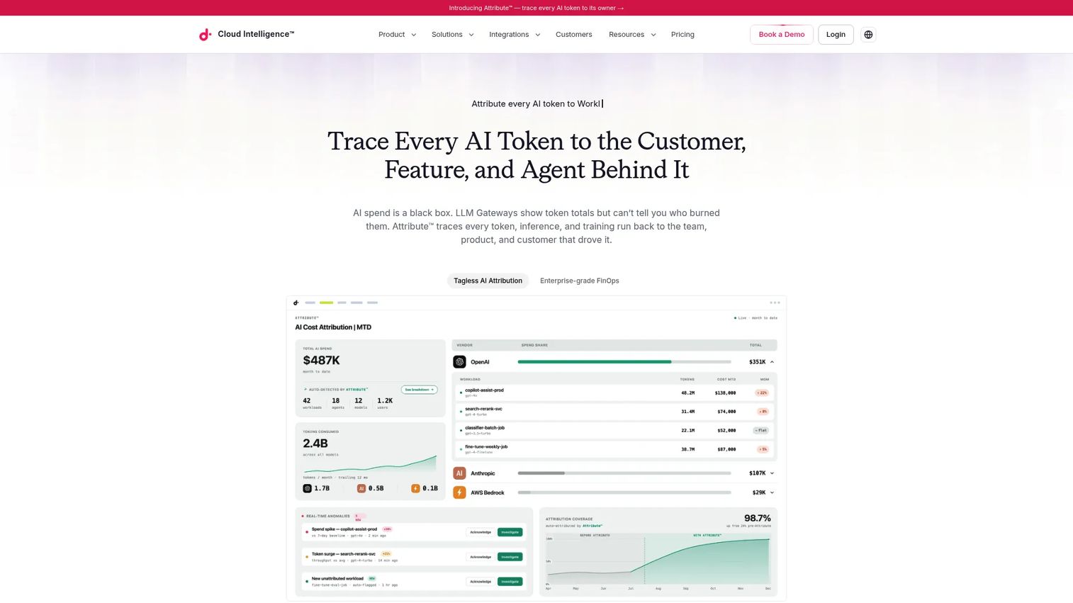 DoiT Cloud Intelligence platform screenshot